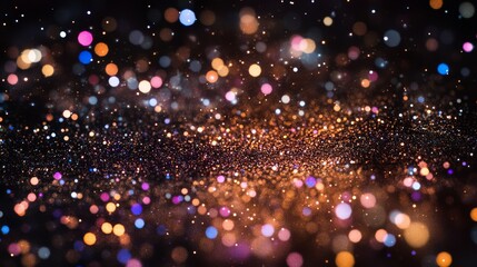 Fototapeta premium A colorful, blurry image of a starry night sky