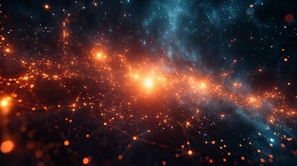 Virtual reality social network visualization in abstract space