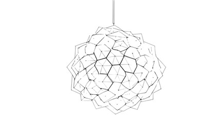 broken glass sphere cartoon illustration 