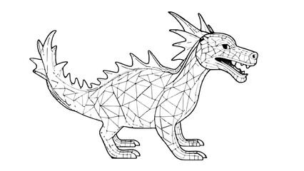 illustration of a dinosaur cartoon illustration 