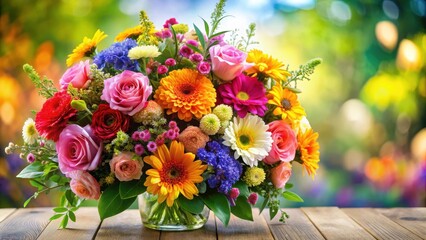 Beautiful Bouquet Of Flowers , colorful flowers, floral arrangement