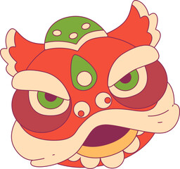 Lion Dance illustration, perfect for graphic design needs