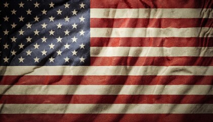 american flag on the wall
