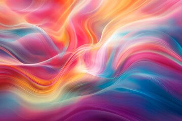 Obraz premium Colorful Abstract Digital Backdrop of Flowing Data and Waves in Vibrant Hues for Creative Visuals