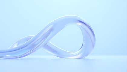 3d rings in the shape of a heart on a white surface