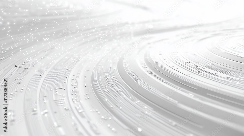 Aufkleber abstract white swirling texture with light particles.