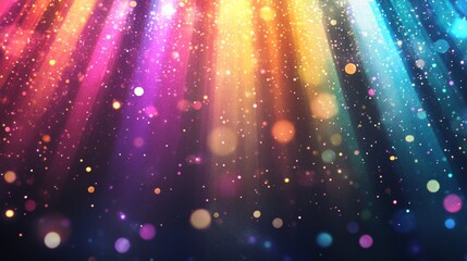 A colorful, multi-colored background with a lot of sparkles