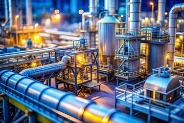 Miniature Cryogenic Air Separation Unit: Liquid Oxygen Plant's Heat Exchanger and Vessels