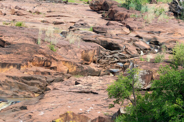 Roches, cascade, Parc national Kruger, Afrique du Sud