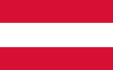 Flag of Austria. Vector. Symbol of national pride and cultural heritage. Close-up. Design for print, souvenirs, gifts, important events and holidays, web design.