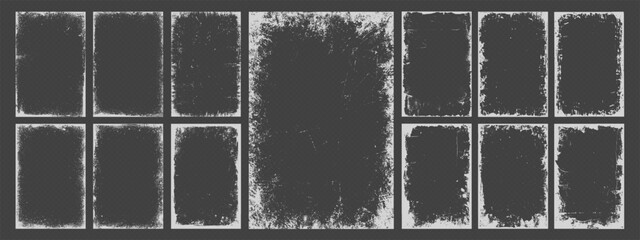Grunge overlay dirty frame, retro watercolor pattern, torn paper silhouette, distressed social media business banner border, photo collage background and paint brush stroke texture collection. Texture