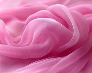 Soft pink fabric with elegant folds and drapes.