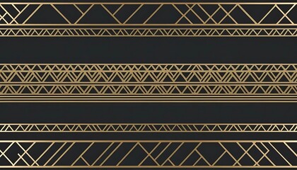 Gold Geometric Pattern on Dark Background