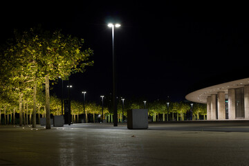 Football stadium at night in Krasnodar
