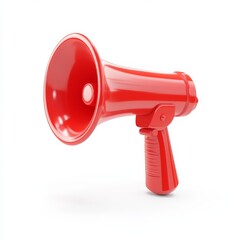 Air horn 3D render icon a white background, showcasing a vibrant and dynamic conceptual design.