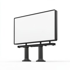 Billboard 3D render icon, representing advertising, marketing, promotion with a blank canvas.