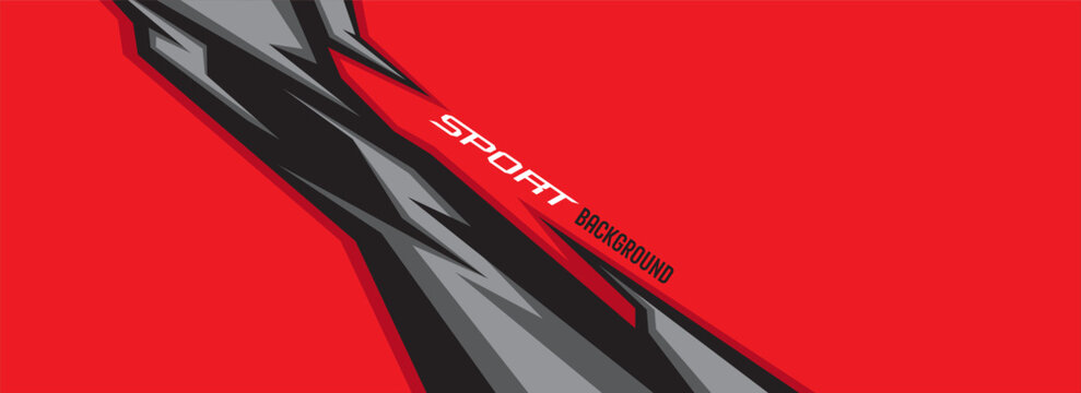 Abstract racing concept sport background design template