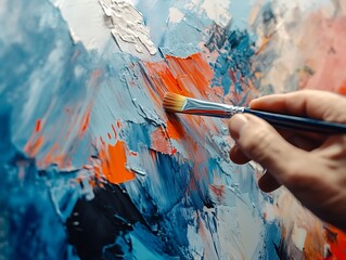 Abstract Brush Strokes in Vibrant Neon Colors with Bold Textures and Dynamic Patterns for Modern Artistic and Creative Expressions