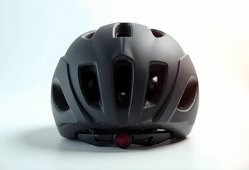 Fototapeta premium Safety and Style Unite in a Sleek Black Cycling Helmet Ready for Adventure