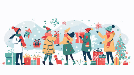 Stylish Winter Holidays Xmas Accessories Landing Page