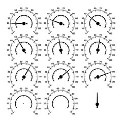 Birthday Speedometer T-shirt design element. Street racing design element. Isolated vector design.