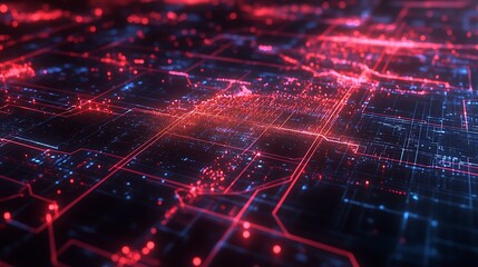 Obraz premium Abstract Digital Network Circuit Board Design
