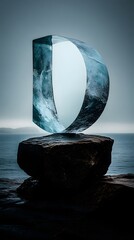Surrealistyczne kształty w niezwykłych przestrzeniach: kolekcja przezroczystych kul i geometrycznych form w pustynnym oraz morskim otoczeniu, tworząca futurystyczną i artystyczną atmosferę
