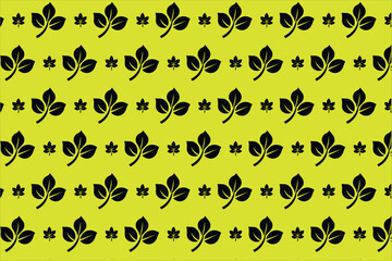 Leaf Pattern Simple And Minimalis Vector Style