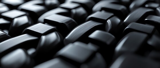 Fototapeta premium Closeup of gray diagonal chain, representing blockchain concept with interconnected digital links, sleek and modern design, futuristic theme, 8K ultrarealistic details