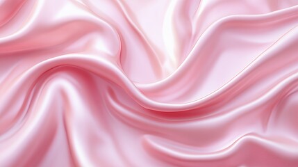Soft Pink Silk Draped Fabric Texture Background