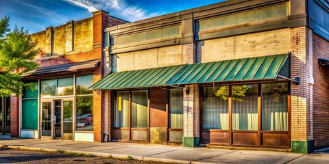 Obraz premium Modern Mixed-Use Building Commercial Space For Sale or Lease - Urban Exploration Photography