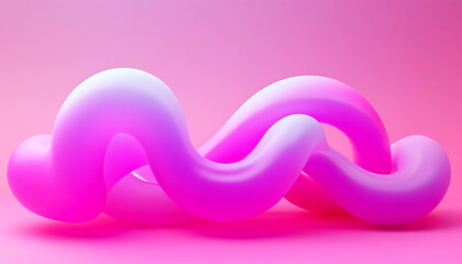 Obraz premium Colorful and fluid abstract shapes create a playful atmosphere