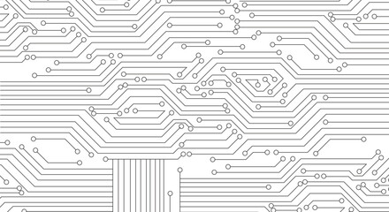 Abstract digital background with technology circuit board texture. Electronics and computer technology concept. Chip and circuit board.