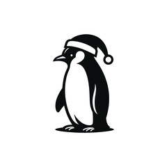 Black Penguin Silhouette Graphic Design