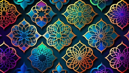 Colorful Intricate Floral Mandala Pattern Design