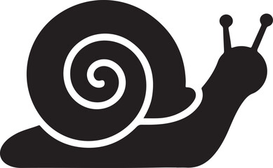 snail on a white background isolated, Snail icon silhouette vector style © REDOANHOSSENRAHAD