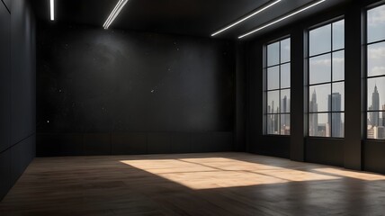 Obraz premium empty room with window