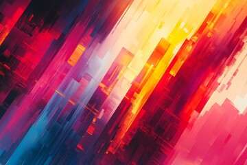 This bright and energetic abstract backdrop features vibrant colors and dynamic patterns, perfect for creative startup projects and innovative designs.