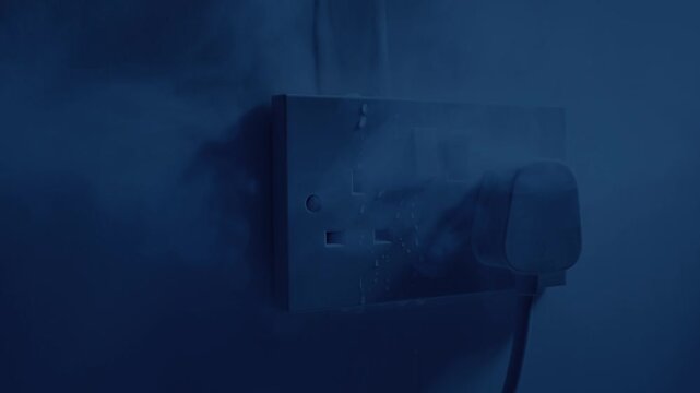 Water Leaks Into Power Socket And Blows Circuit
