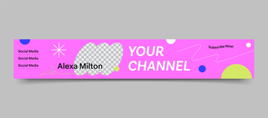 Modern YouTube Channel Banner