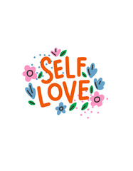 self love  for kids mug and t-shirt design 