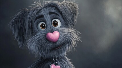 Naklejka premium Love Dog