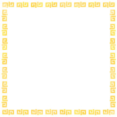 Obraz premium Chinese New Year yellow frame square