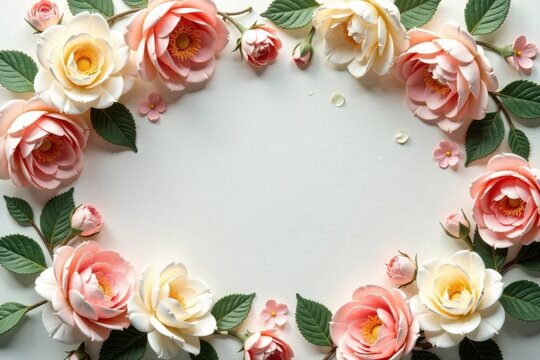 Aged ivory artificial flower wall, delicate blooms , old, floral, artificial flowers
