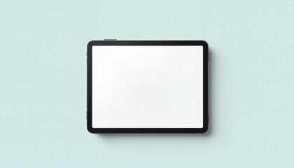 Digital Tablet Mockup, Tablet on light blue background