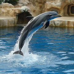 Stunning photographs of dolphins in their natural habitat, showcasing their playful behavior, elegant movements, and interactions with the ocean environment. Perfect for wildlife enthusiasts, marine c