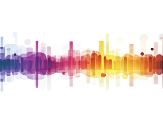 Colorful sound wave graphic suitable for designs.