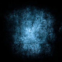 Dark blue grunge distressed texture, old wall, obsolete background