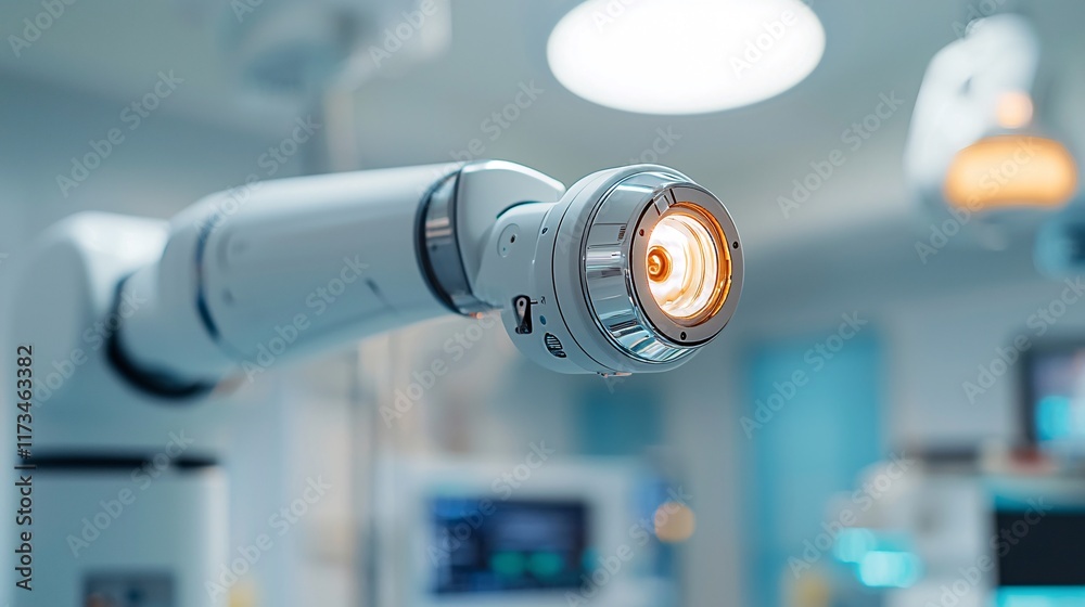 Aufkleber technological advancements in robotic surgery illustrated in a futuristic setup stock photo with sid