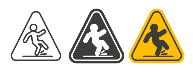 Wet Floor signs collection for website design, app, UI design.